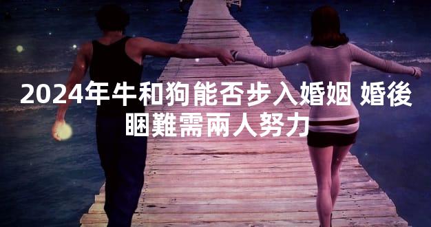 2024年牛和狗能否步入婚姻 婚後睏難需兩人努力